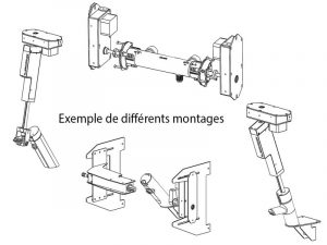 Exemple de montage pour robinetterie